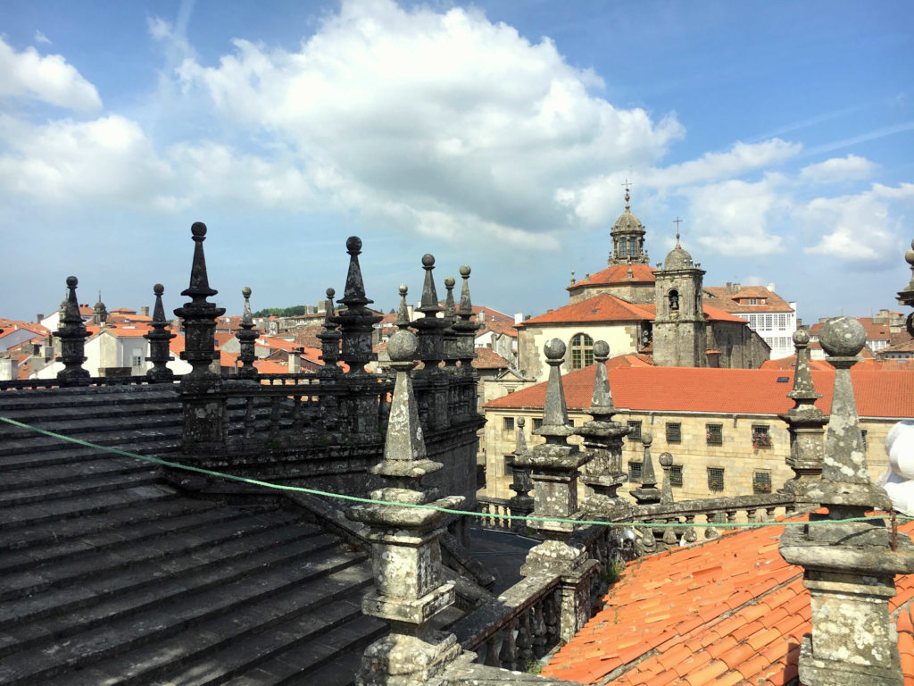 Dächer Kathedrale Santiago de Compostela
