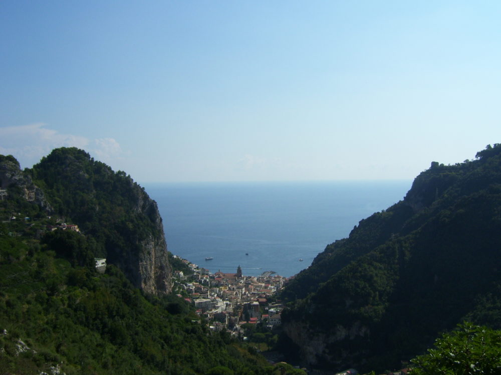 Tal der Mühlen - Ausblick beim Wandern an der Amalfiküste