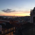 Ausblick auf Lissabon im Sonnenuntergang