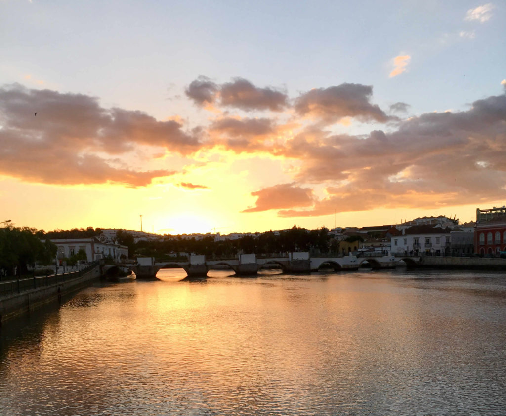 Sonnenuntergang Tavira Algarve