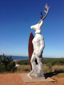 Surfer Skulptur Nazaré