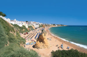 Strand und Ort Albufeira