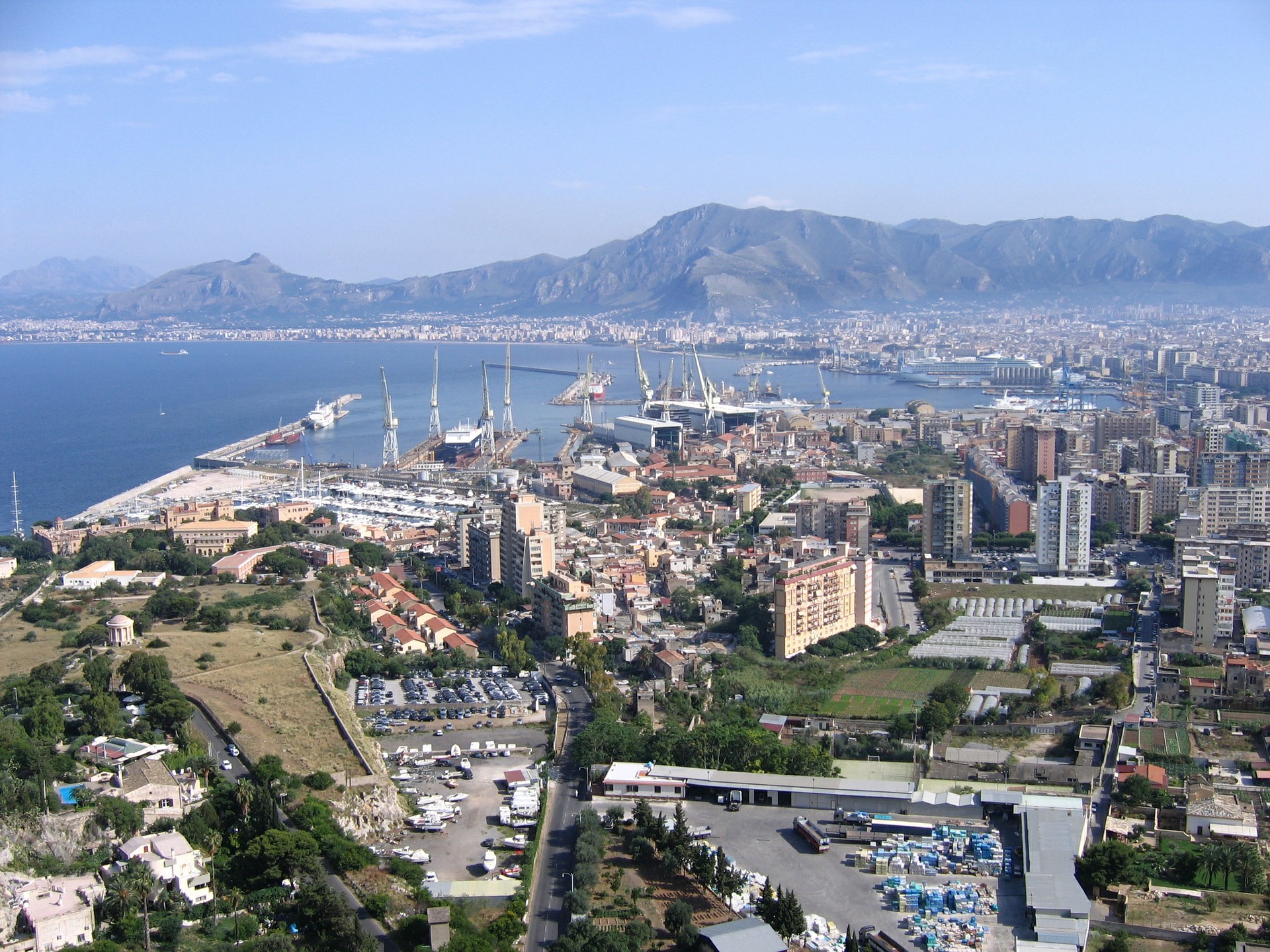 Blick auf Bucht von Palermo