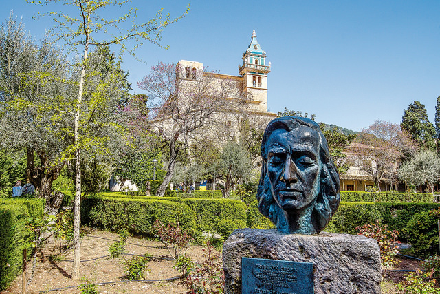 Büste von Chopin in Valldemossa