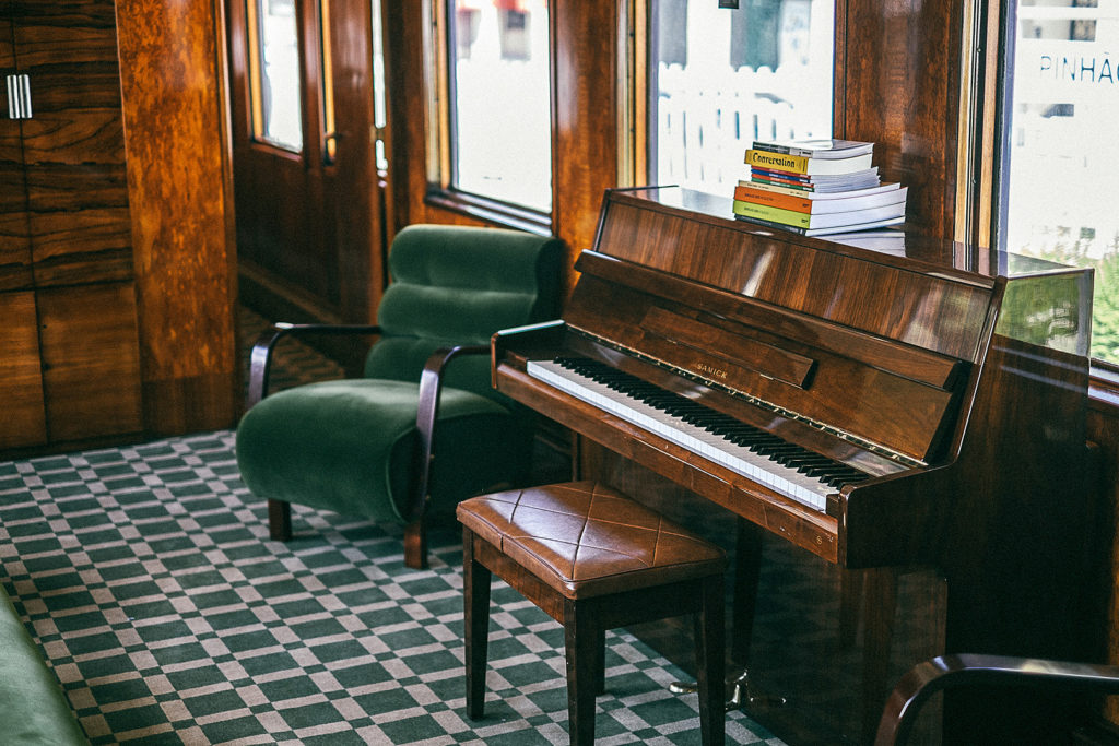 Klavier an Bord des Presidential Train
