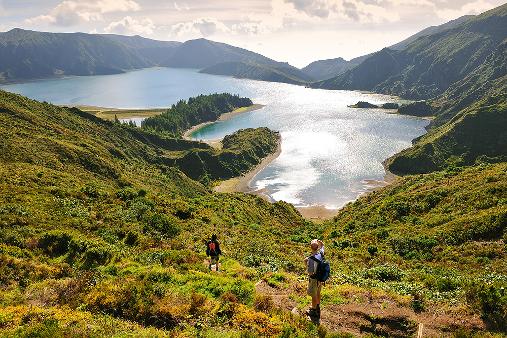 Wandern in Portugal am Lago do Fogo auf den Azoren