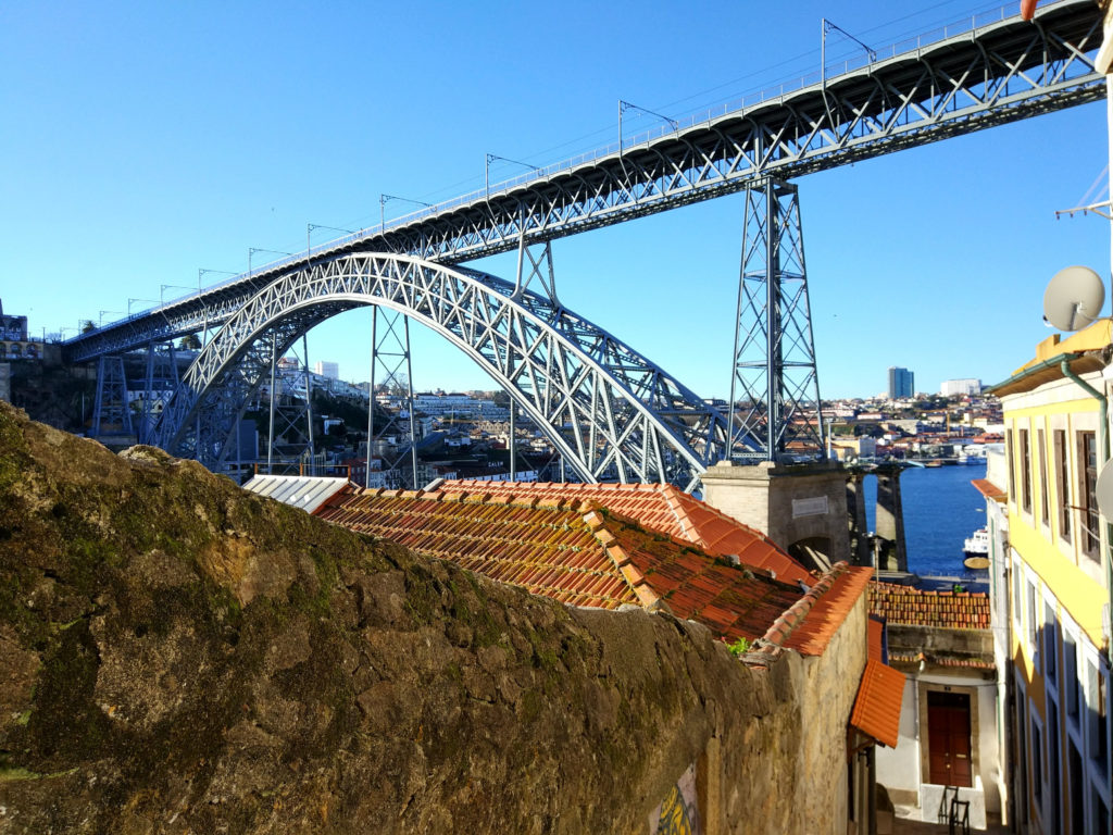 Blick auf die Brücke von Porto