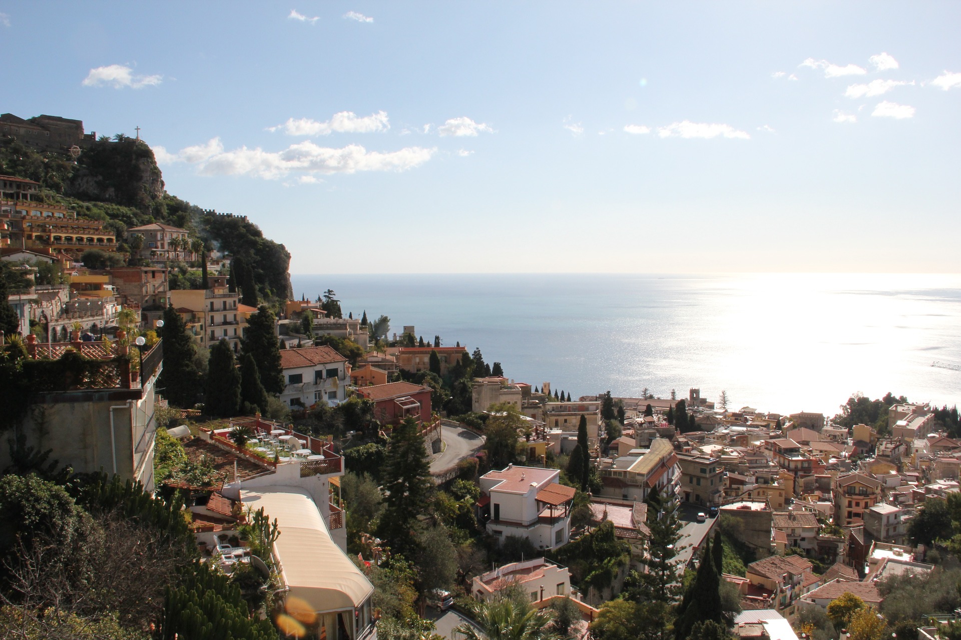 Blick auf Taormina