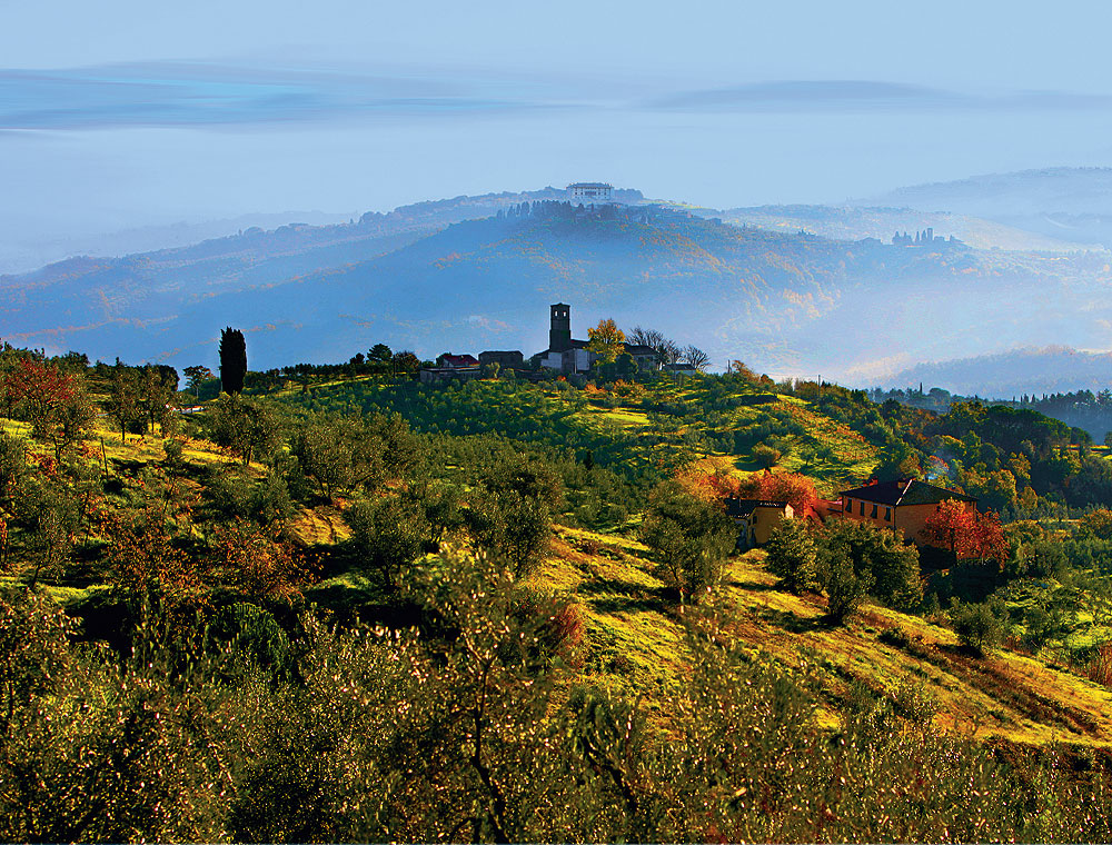 Hügellandschaft in der Toskana