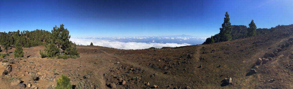 Blick von La Palma auf Teneriffa