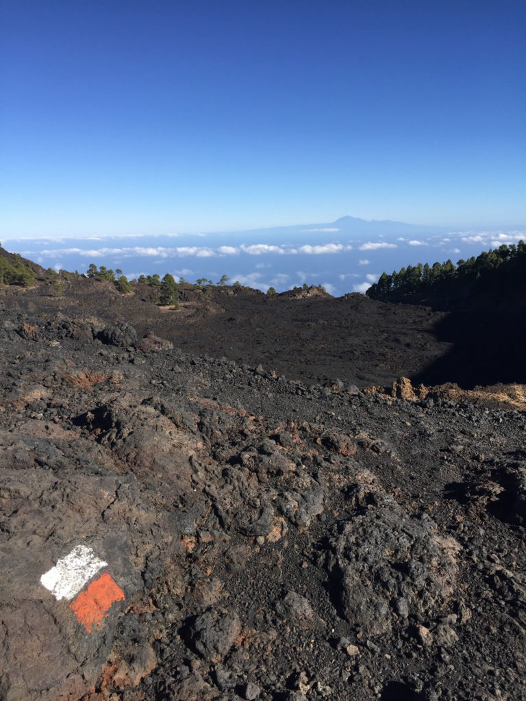 Markierung Vulkanroute La Palma