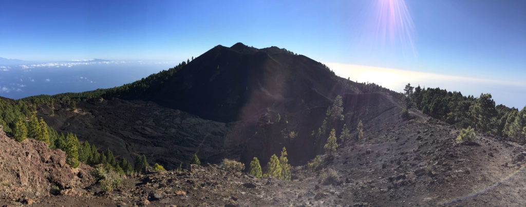 Vulkanwanderung Ausblick La Palma