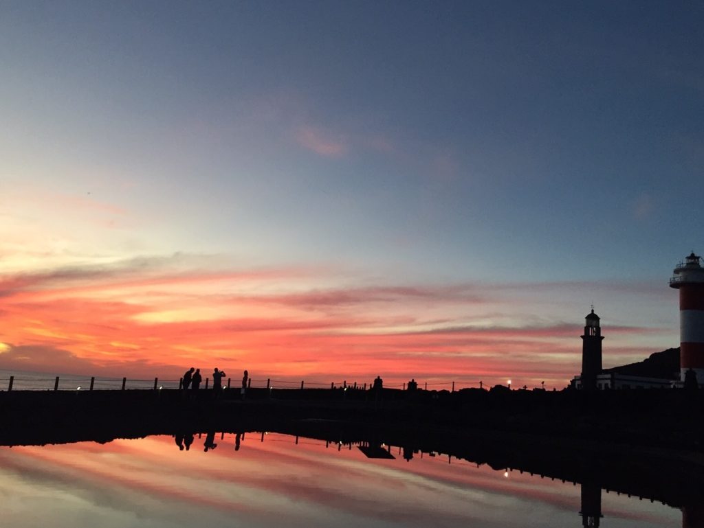 Sonnenuntergang Leuchtturm La Palma