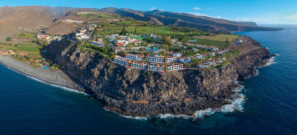 Blick auf Jardín Tecina La Gomera