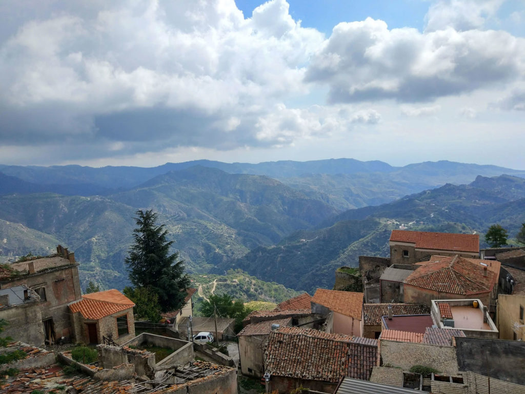 Ausblick von Bova in Kalabrien