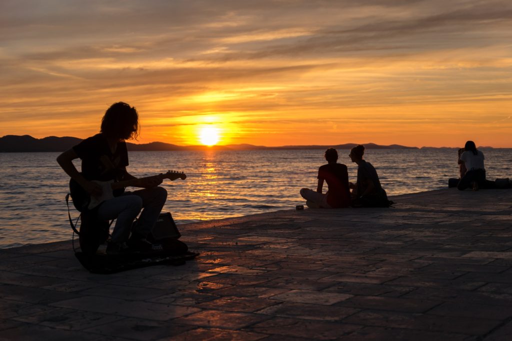 Sonnenuntergang Altstadt Zadar