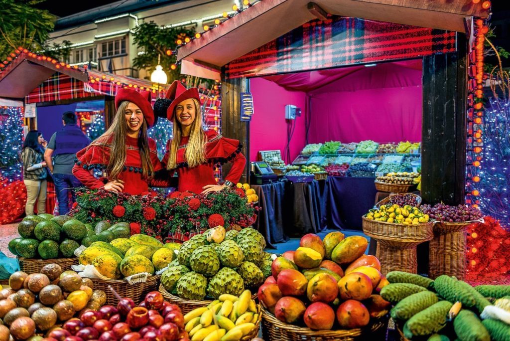 Marktnacht in Funchal vor Weihnachten