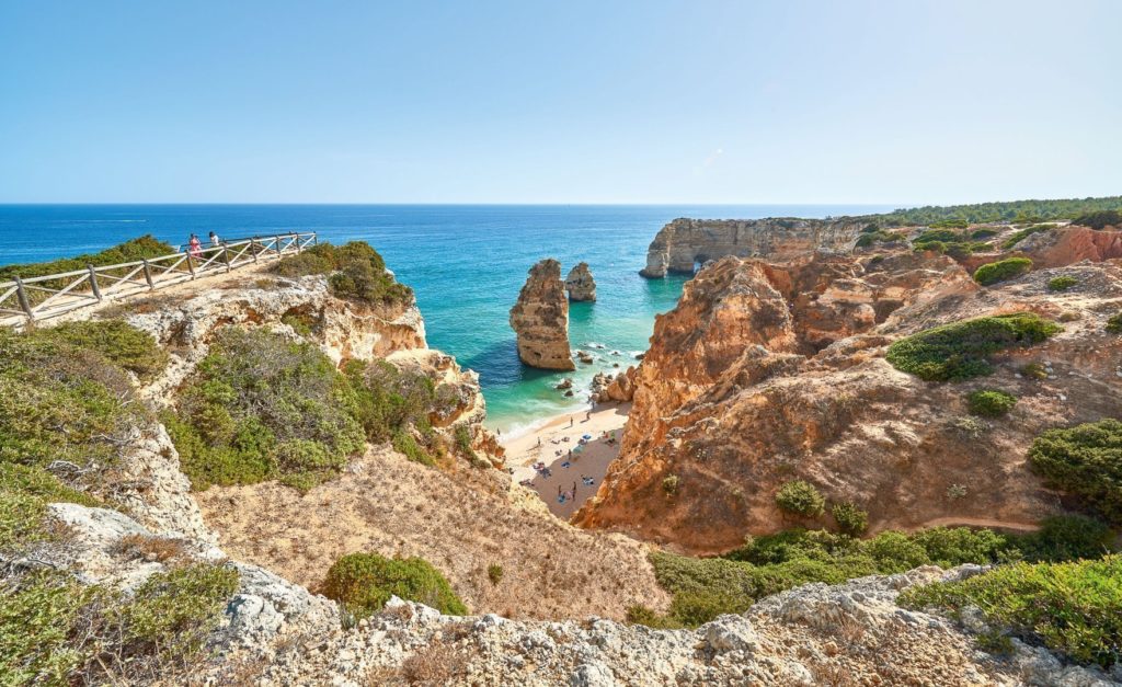 Blick auf Praia da Marinha