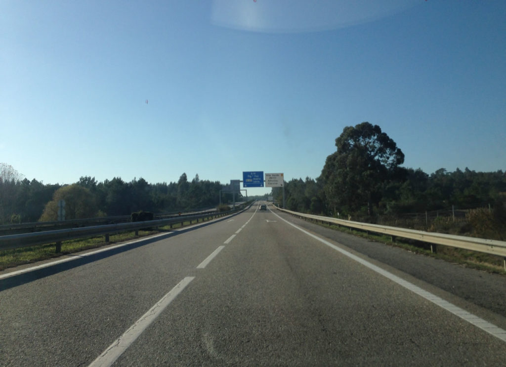 Leere Autobahn Portugal