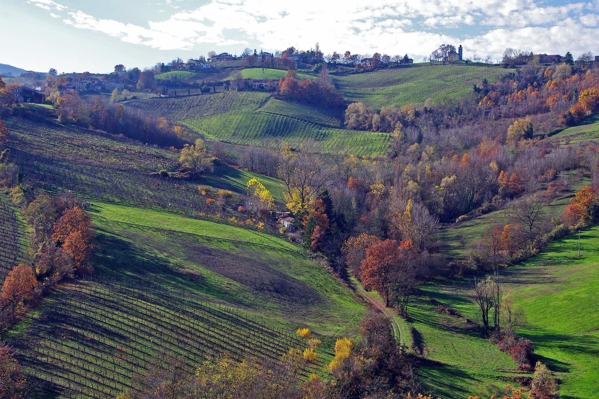 Landschaft in der Emilia-Romagna