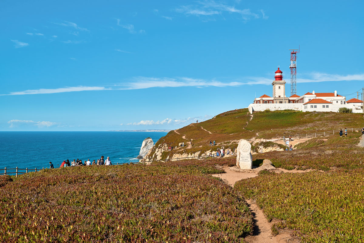 Lissabons Küsten Cabo Da Roca Leuchtturm