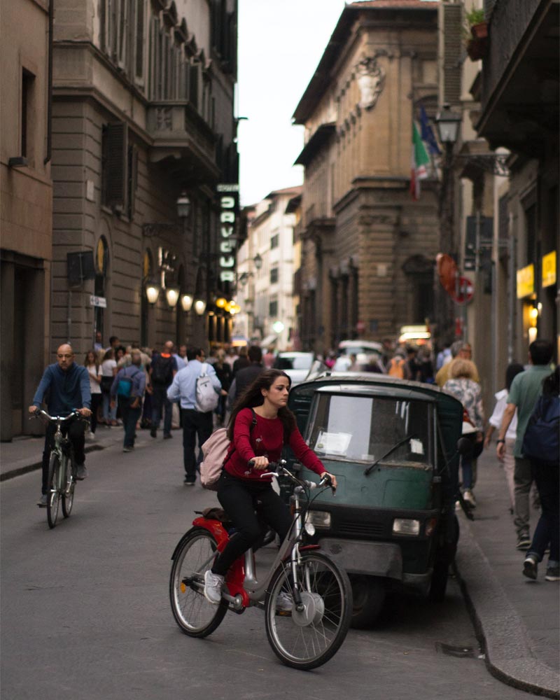 Italien Mit dem Rad durch die Stadt