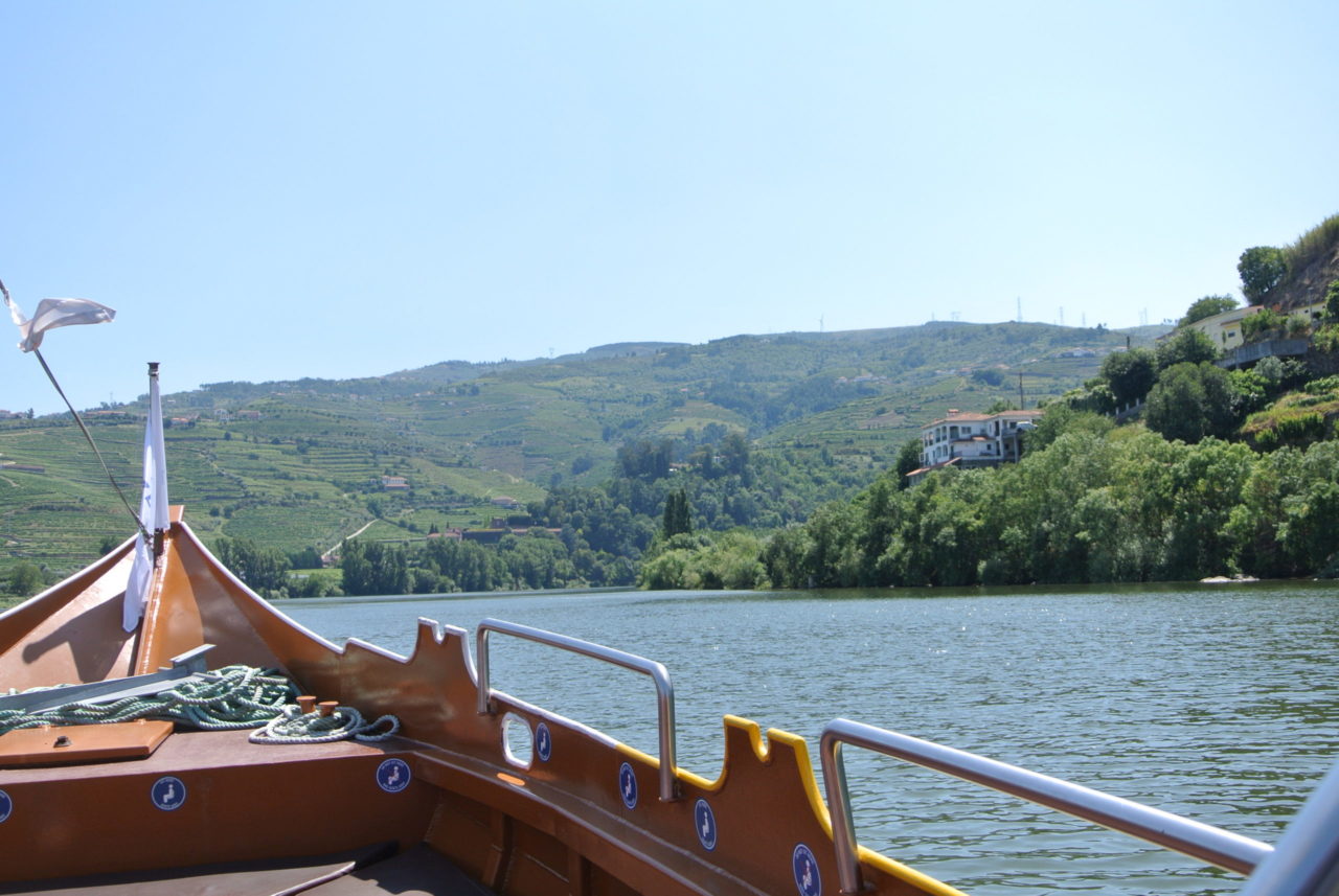 unterwegs auf dem Douro mit dem Barco Rabelo