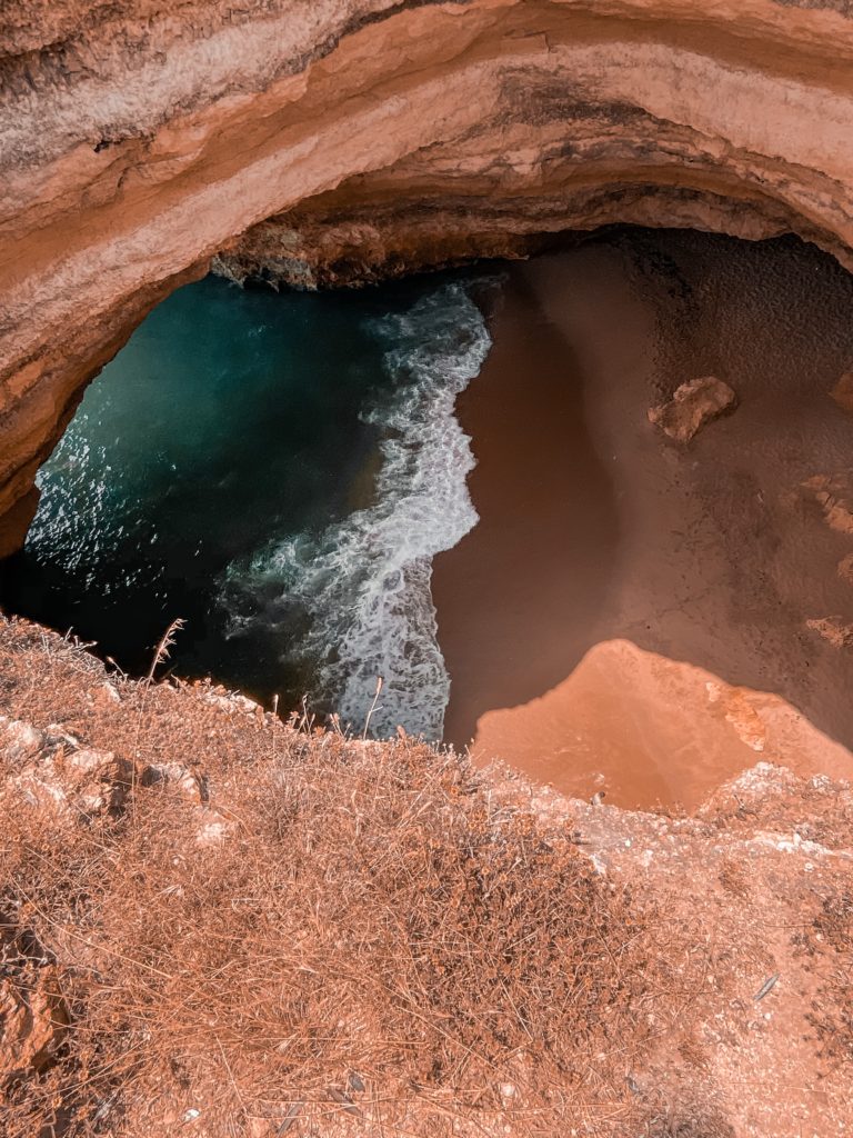 Benagil Höhle von oben