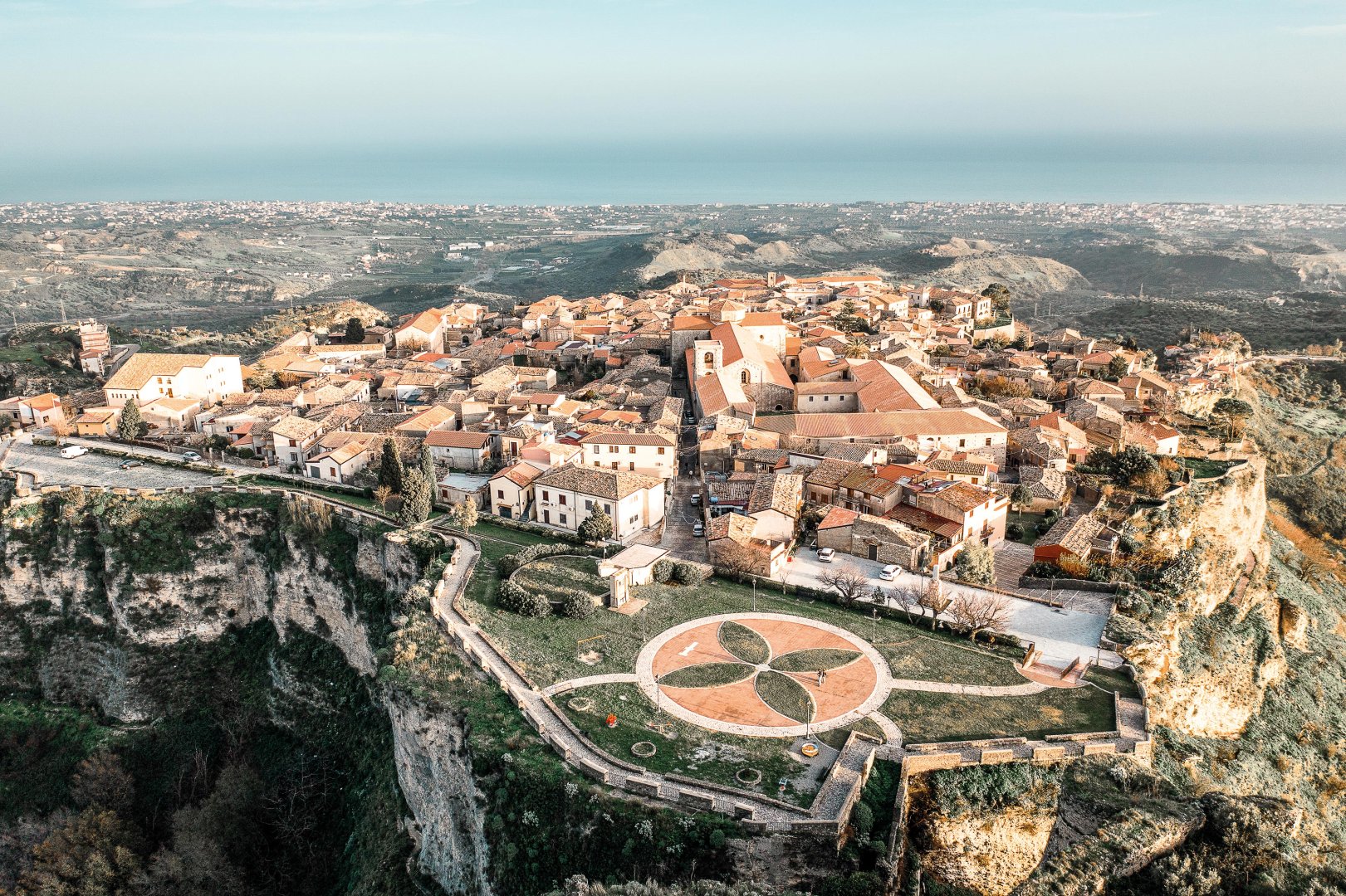 Gerace aus der Vogelperspektive