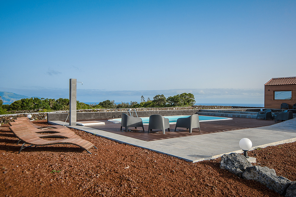 Hotel Alma de Pico Azoren Pool und Meerblick