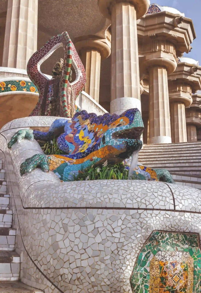 Salamander im Park Güell