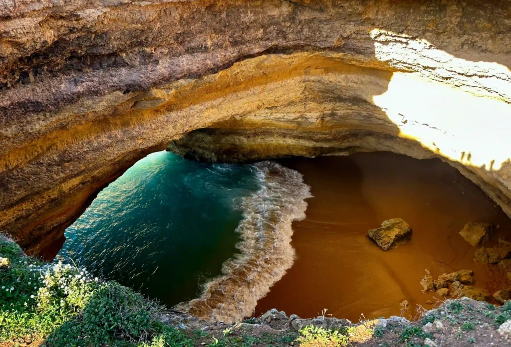 Benagil Höhle Algarve von oben
