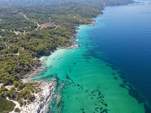 Strand, Chalkidiki, Griechenland