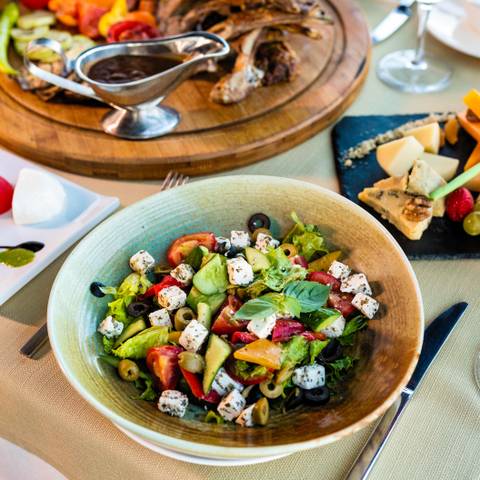 Griechisches Essen, Salat, Griechenland