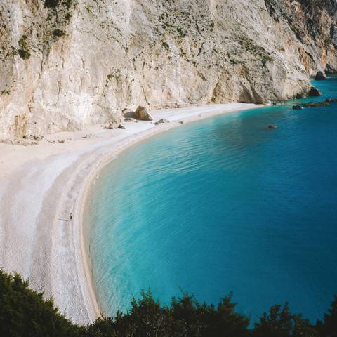 Strand auf Korfu, Griechenland