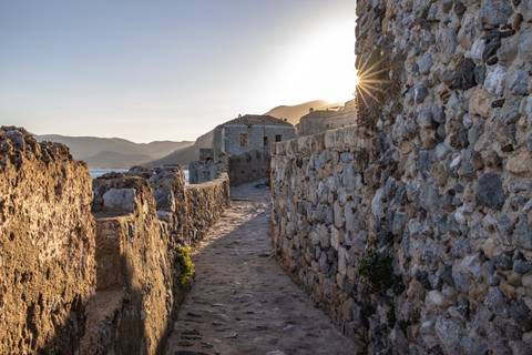 Monemvasia Festung in Peloponnes, Griechenland