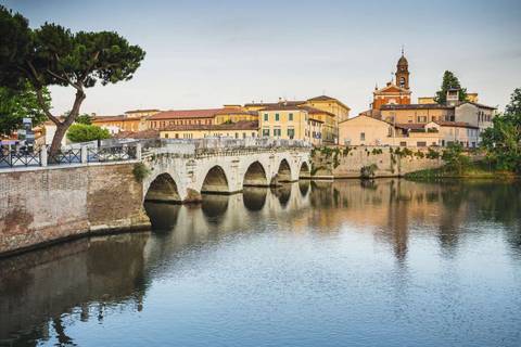 Ponte Di Tiberio, Rimini, Italien