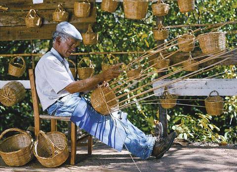 Korbflechter in Portugal