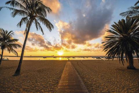 Teneriffa, Sonnenuntergang am Mee