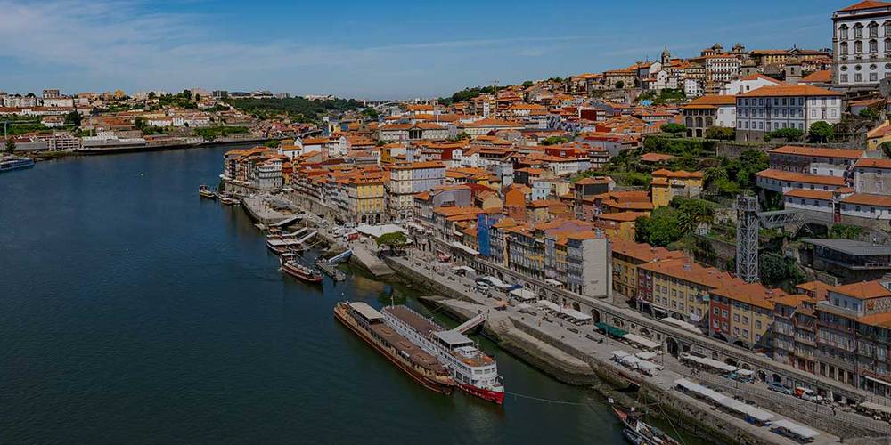 Ausblick auf Porto, Portugal