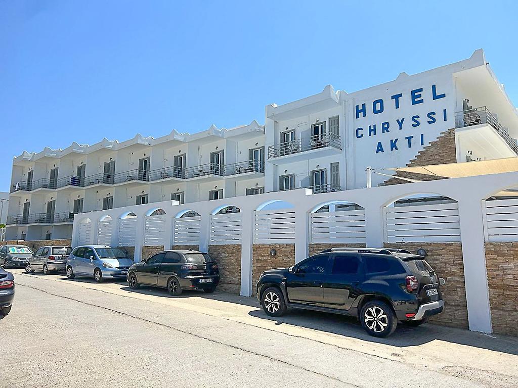 Chryssi Akti Hotel, Fassadendetail des Hotelgebäudes in Athen