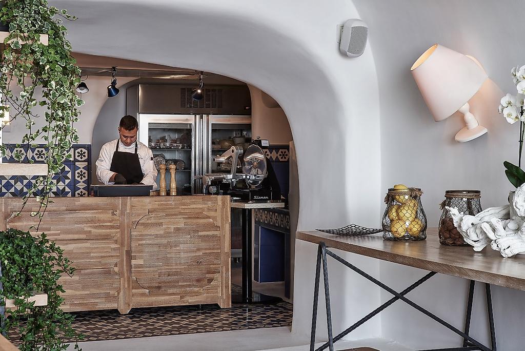 Katikies Santorini – Gea House, Restaurant/Gastronomie