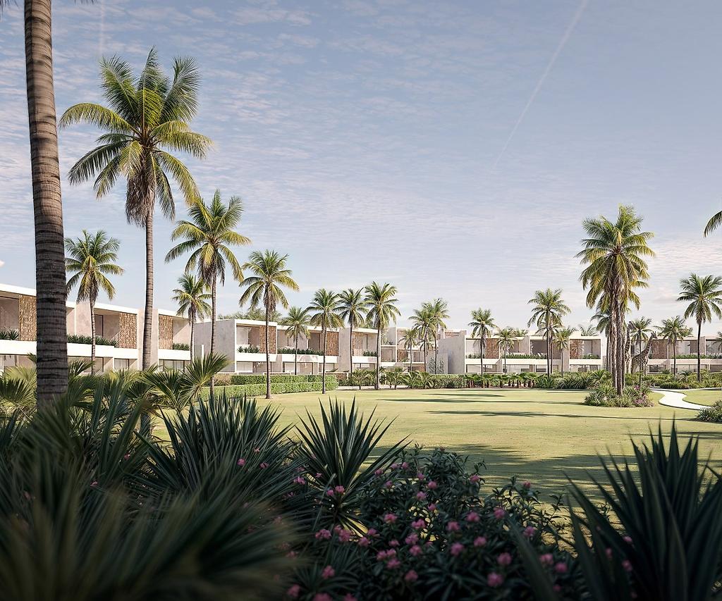 VOI Vila Do Farol Resort, Gesamtansicht des Hotelkomplexes inmitten einer gepflegten, grünen Landschaft.
