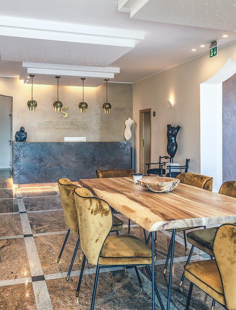 Hotel Soraya, Moderner Rezeptionsbereich des Hotels
