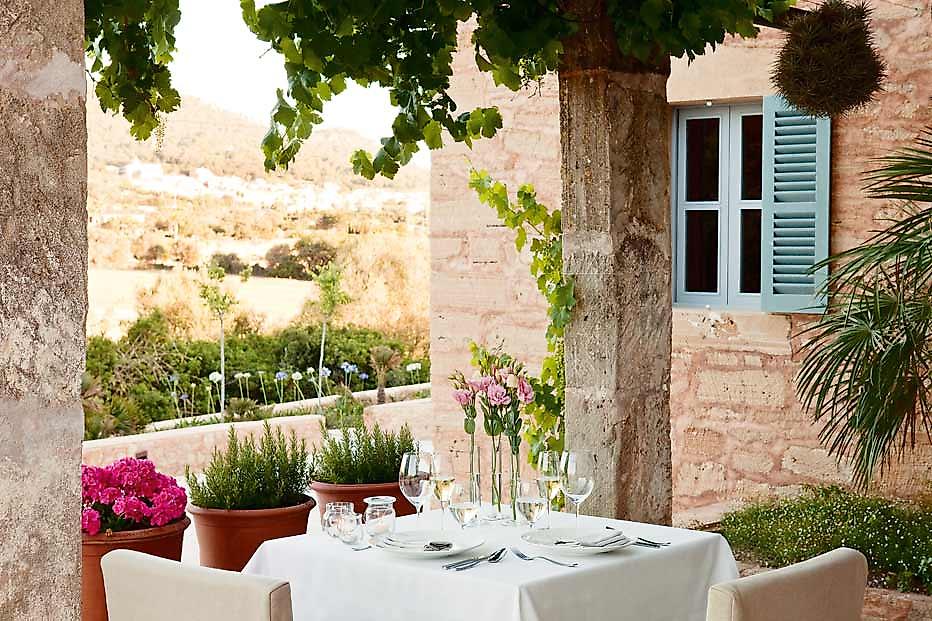 Finca Predi Son Jaumell, gedeckter Tisch