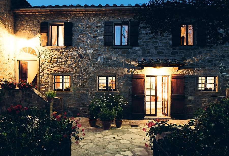 Locanda del Molino, Hotelansicht bei Nacht