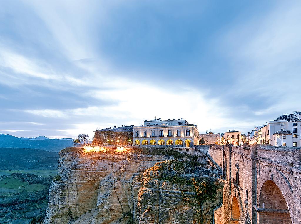 Parador de Ronda, Parador von Ronda Abendstimmung