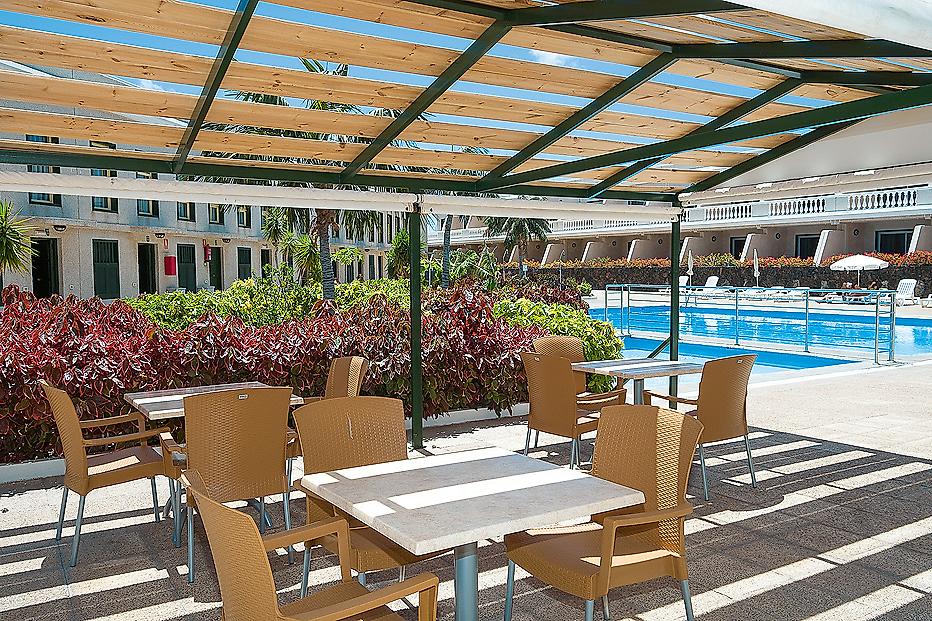 Appartements Charco del Conde, Poolterrasse