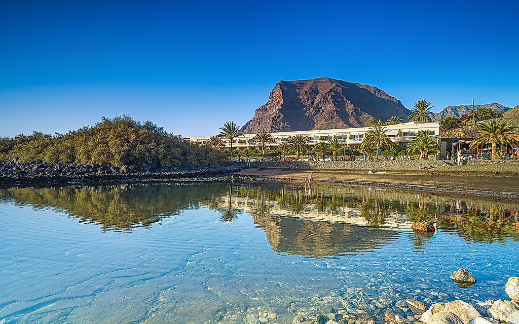 Appartements Charco del Conde, Sandstrand mit Blick auf das Meer und entspannter Urlaubsatmosphäre
