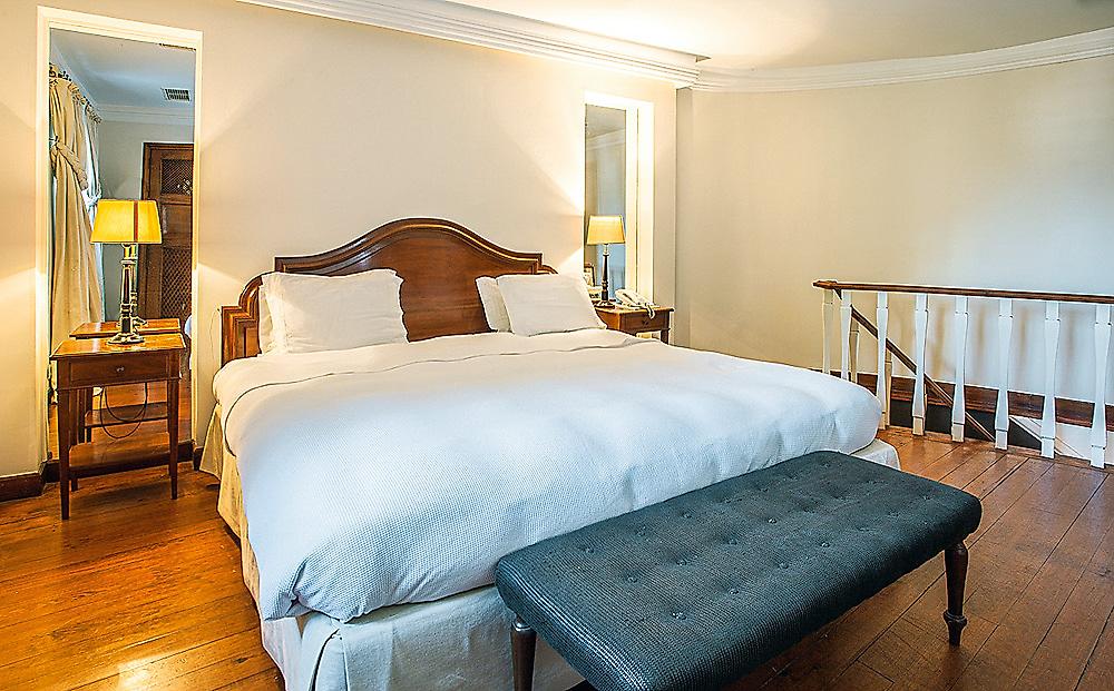 York House, Doppelbett mit Sitzbank
